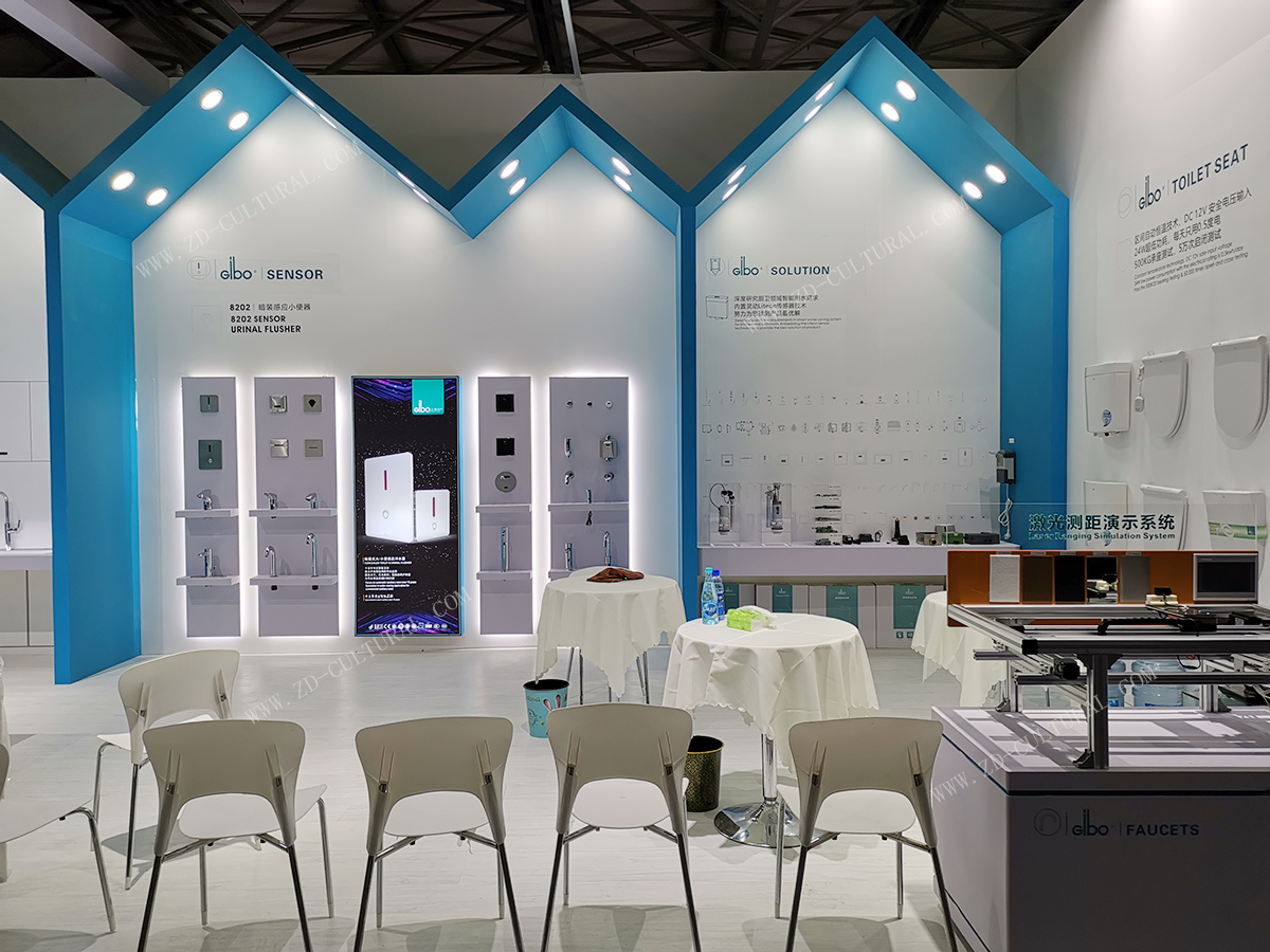 衛(wèi)浴展覽臺設計搭建圖