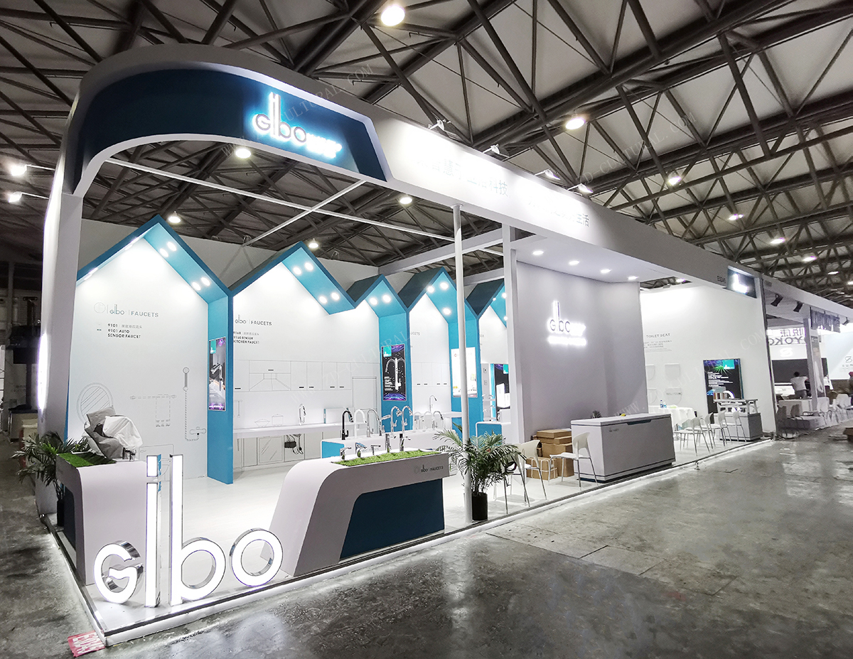 衛(wèi)浴展示臺設計搭建現(xiàn)場圖